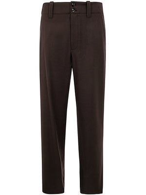 GIORGIO ARMANI Men's Regular Fit Wool Pants for FW24