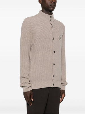 GIORGIO ARMANI Ribbed Knit Cardigan for Men - Fall/Winter 2024