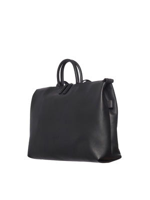 MARSELL High Quality Black Leather Shoulder Bag for Women