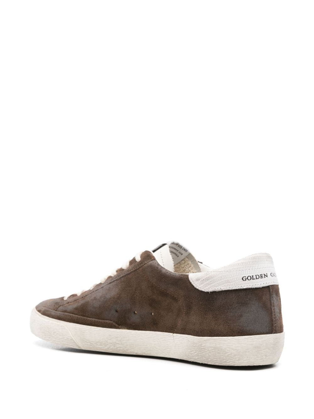 GOLDEN GOOSE Super-Star Brown & White Leather Sneakers