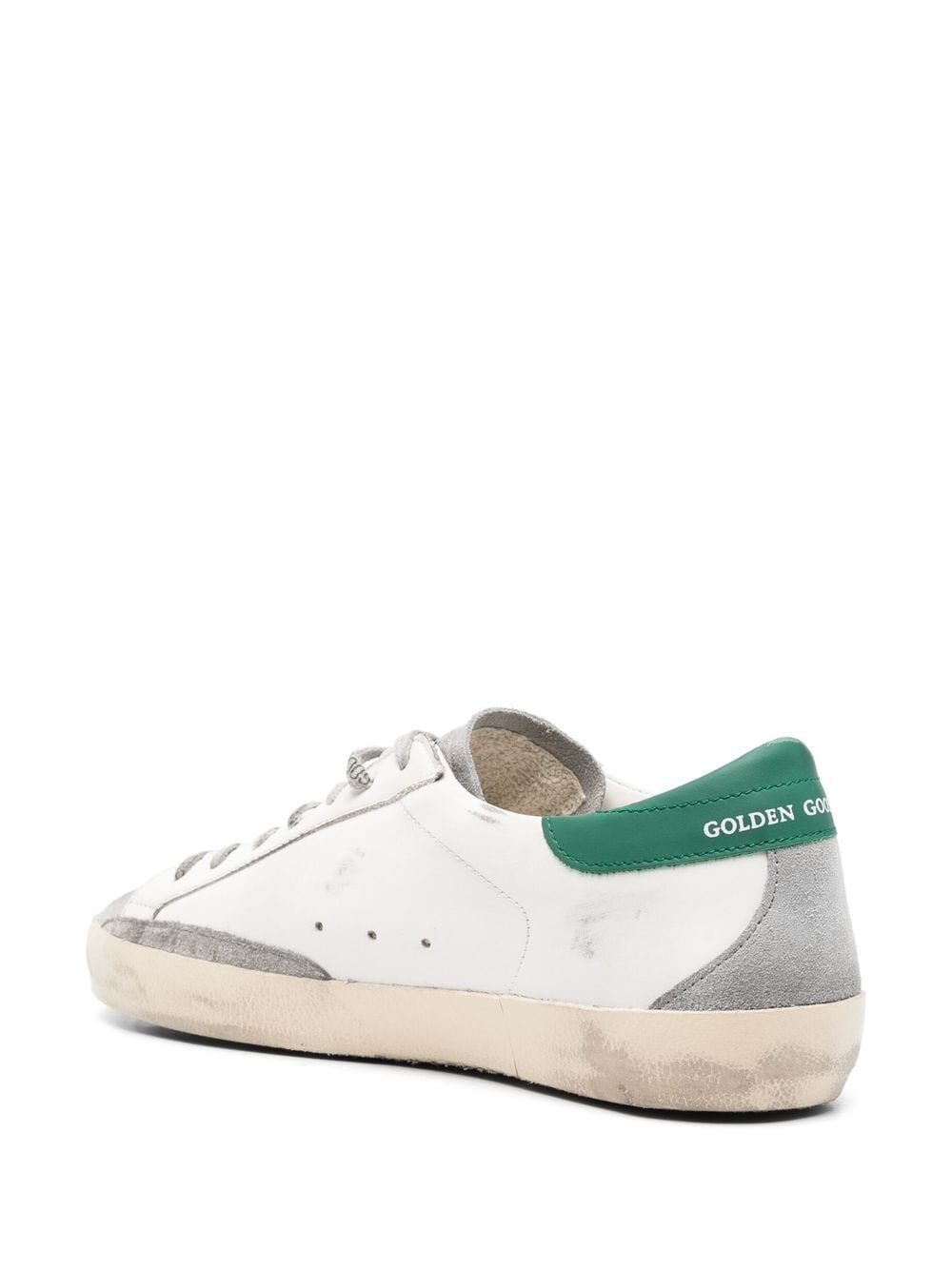 GOLDEN GOOSE Suede and Leather Sneakers with Laminated Star and Metal Accents