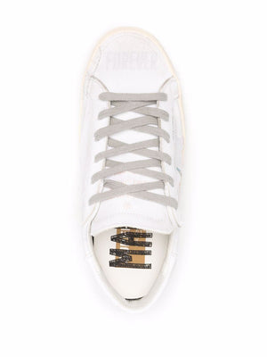 GOLDEN GOOSE SS23 Men's White and Multicolor Sneakers with Rubber Sole