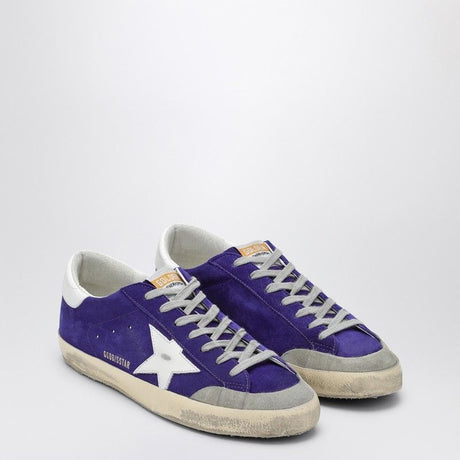 GOLDEN GOOSE Super-Star Men's Sneaker - Iris/White/Grey Colorway