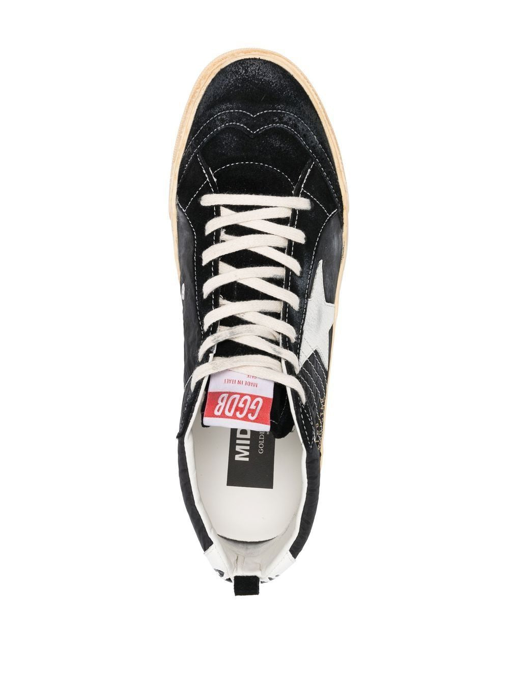 GOLDEN GOOSE Midstar Black Sneakers for Men- SS23 Collection