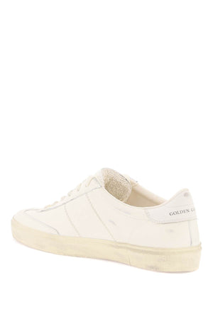 GOLDEN GOOSE Men's Used-Effect Nappa Leather Sneakers with Side Stitching and Embossed Stars