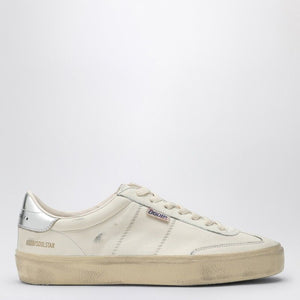 GOLDEN GOOSE Soul Star White and Silver Sneaker