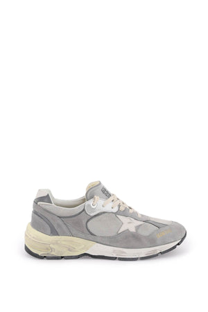 GOLDEN GOOSE Men's Mesh and Suede 'DAD-STAR' Sneakers - Grey