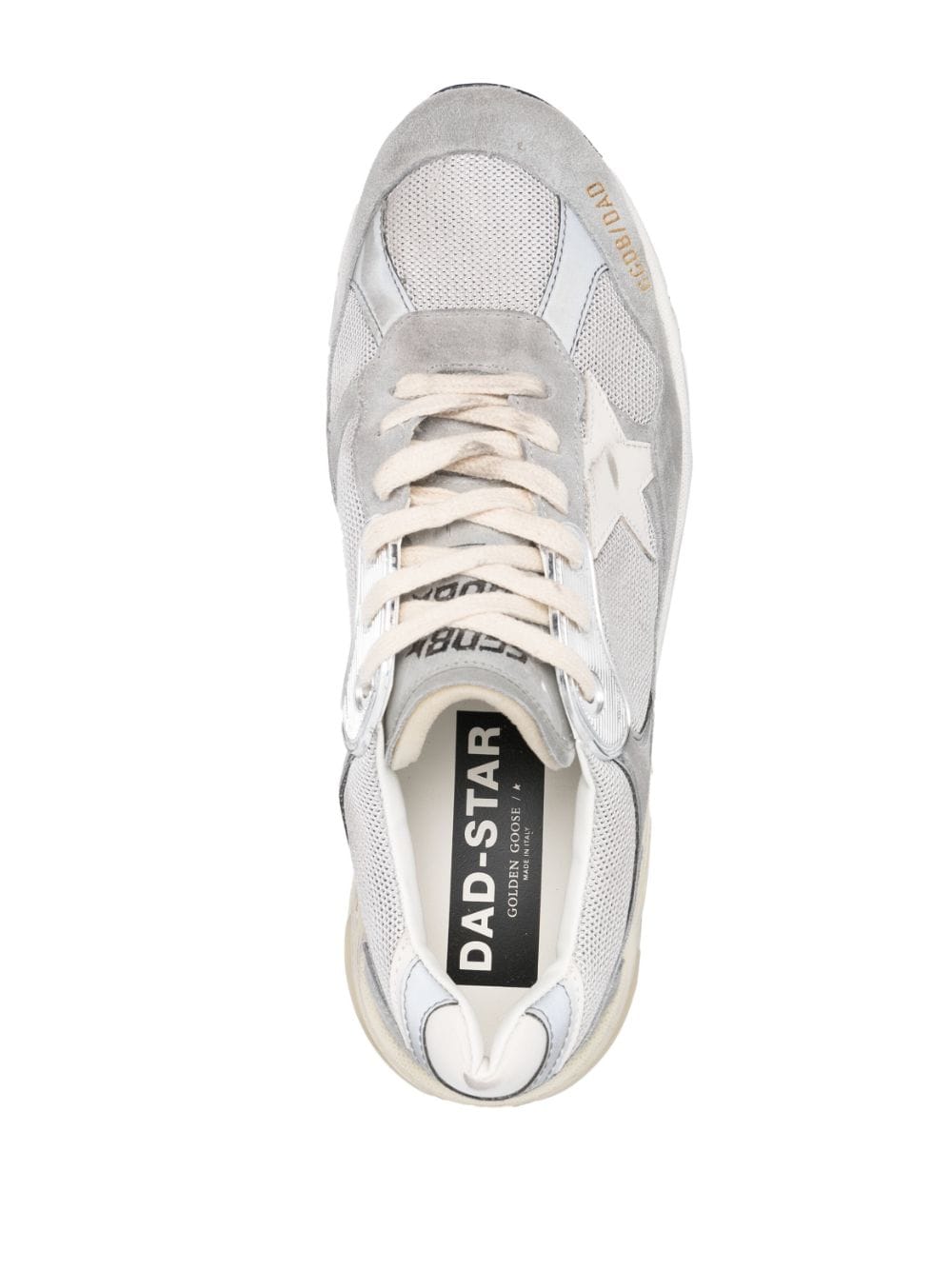 GOLDEN GOOSE Men's Gray Dad-Star Sneaker for SS24