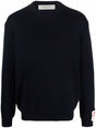 GOLDEN GOOSE Men's Cotton Blend Ribbed Knit Crewneck Sweater