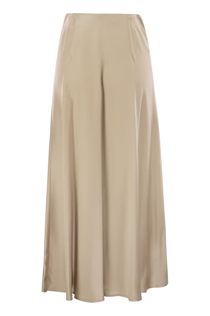 HERNO Elegant Satin Glow Long Skirt