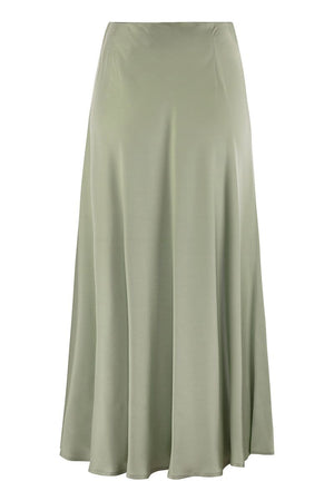 HERNO Elegant Satin Glow Long Skirt