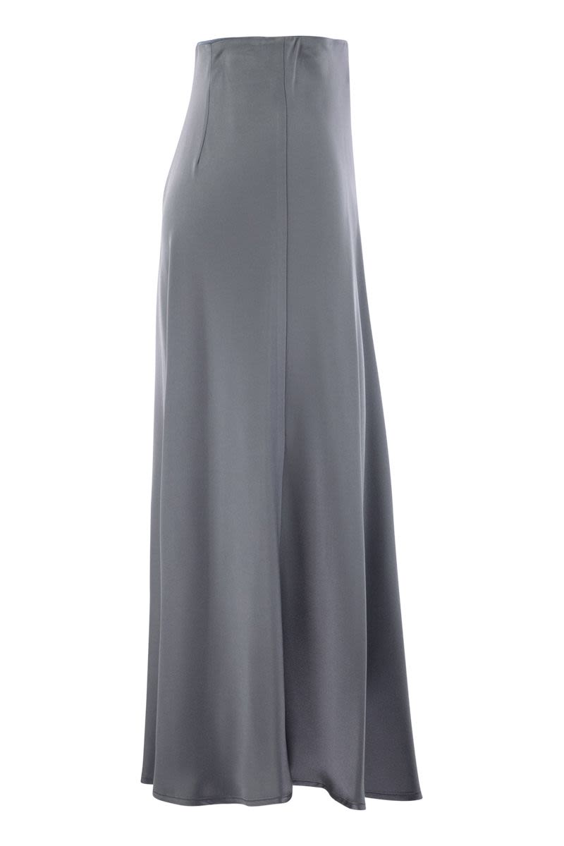 HERNO Elegant Satin Glow Long Skirt