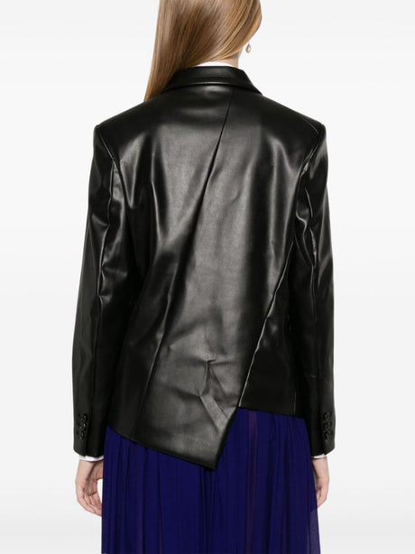 COMME DES GARÇONS Asymmetric Faux Leather Jacket