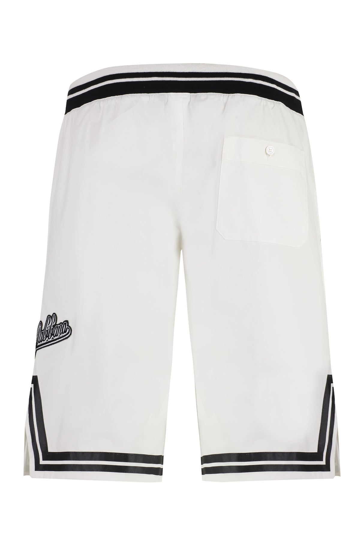 DOLCE & GABBANA Cotton Bermuda Shorts for Men in White - SS24 Collection