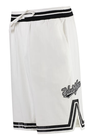 DOLCE & GABBANA Cotton Bermuda Shorts for Men in White - SS24 Collection