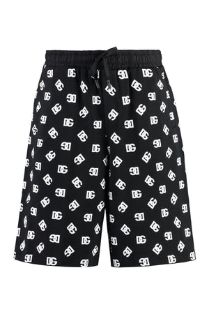 DOLCE & GABBANA Cotton Bermuda Shorts - Black