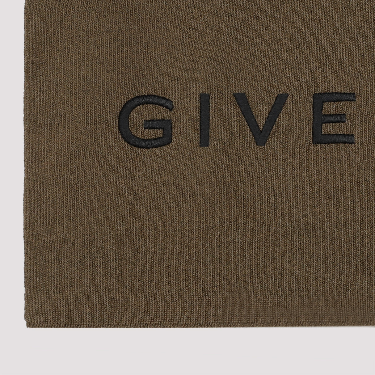 GIVENCHY Green Wool and Cashmere Men's Scarf for FW23