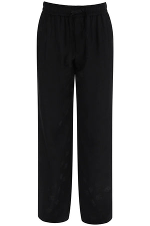 DOLCE & GABBANA Monogrammed Black Pants for Men