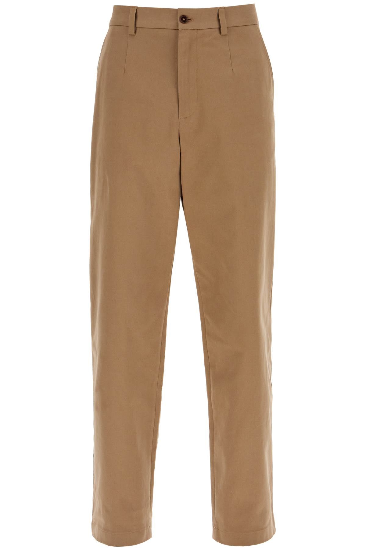 DOLCE & GABBANA Classic Straight-Leg Stretch Cotton Pants in Size 8