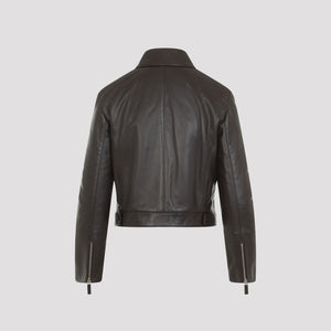 GIORGIO ARMANI Luxurious Lamb Leather Blouson Jacket