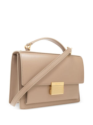 GOLDEN GOOSE BEIGE LEATHER HANDBAG WITH STRAP