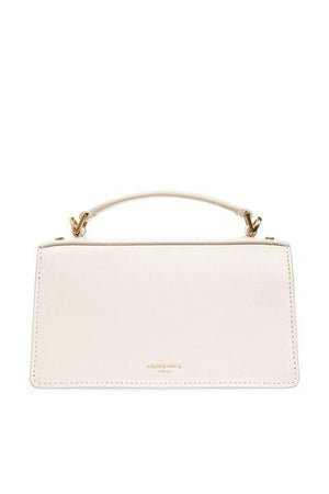 GOLDEN GOOSE Chic Mini Venezia Leather Handbag in White