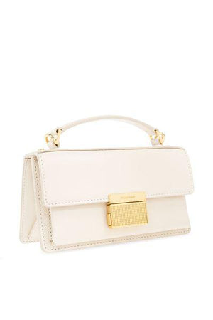 GOLDEN GOOSE Chic Mini Venezia Leather Handbag in White