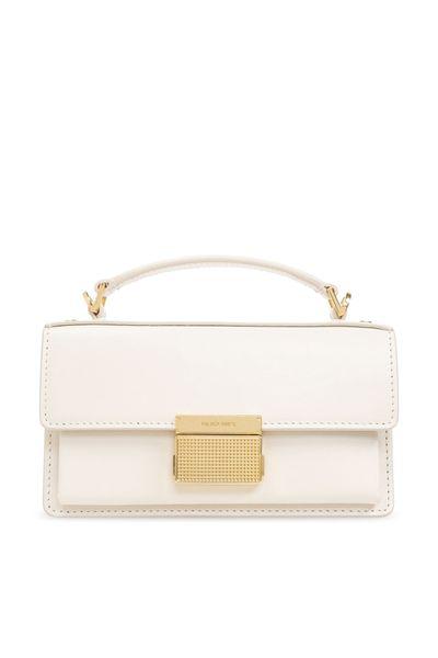 GOLDEN GOOSE Chic Mini Venezia Leather Handbag in White