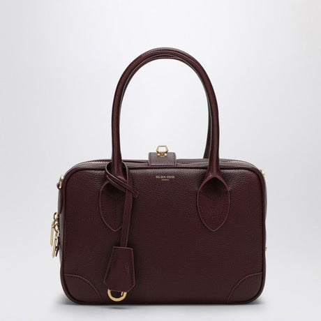 GOLDEN GOOSE Chic Burgundy Vita Mini Handbag with Gold Logo