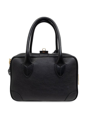 GOLDEN GOOSE Grainy Leather Handbag with Removable Key Ring - 25cm