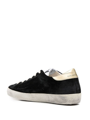 GOLDEN GOOSE Black and White High Frequen Sneakers for Women