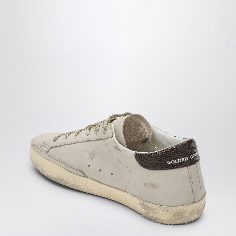 GOLDEN GOOSE Star Detail Sneakers with Snakeskin Accents