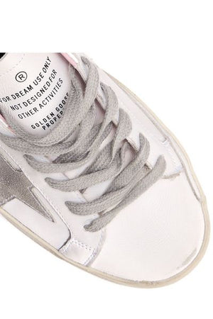 GOLDEN GOOSE Effortlessly Cool: Distressed Canvas Sneakers for Fashion-Forward Women