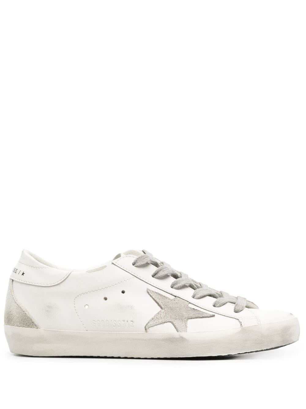 GOLDEN GOOSE Eco-Friendly Women's Super-Star Sneakers - White/Ice