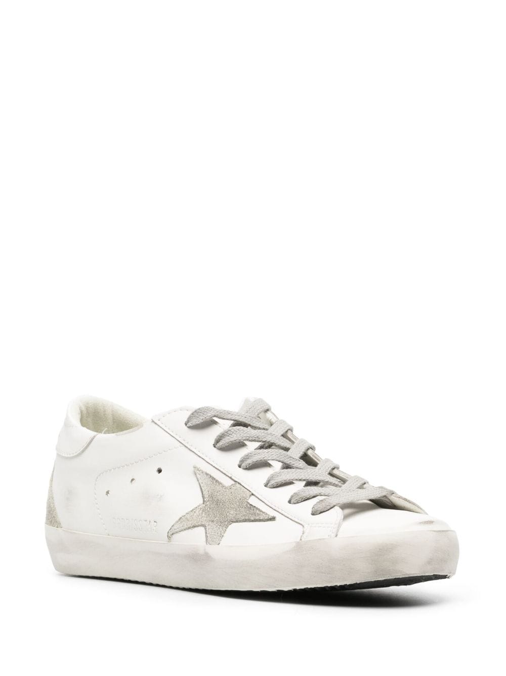 GOLDEN GOOSE Eco-Friendly Women's Super-Star Sneakers - White/Ice