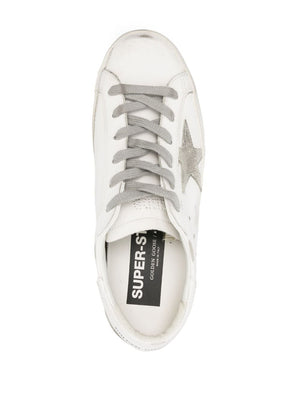 GOLDEN GOOSE Eco-Friendly Women's Super-Star Sneakers - White/Ice