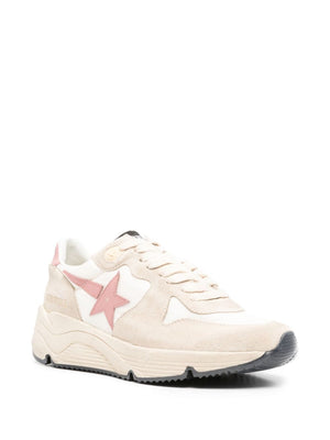 GOLDEN GOOSE Chic White Suede Sneakers with Star Patch