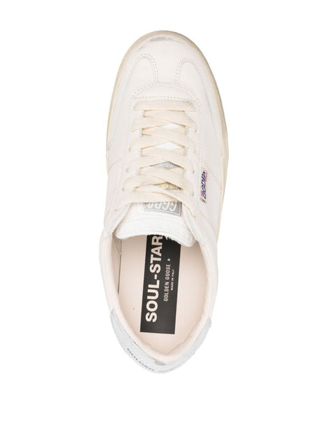 GOLDEN GOOSE Soul Star Women's Natural Sneakers with Silver Heel