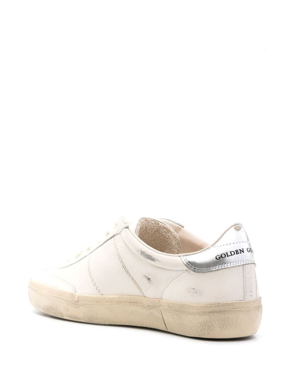 GOLDEN GOOSE Soul Star Women's Natural Sneakers with Silver Heel