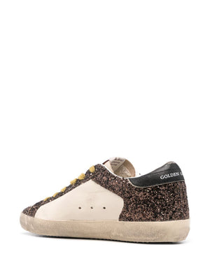 GOLDEN GOOSE Super-Star White & Brown Sneakers