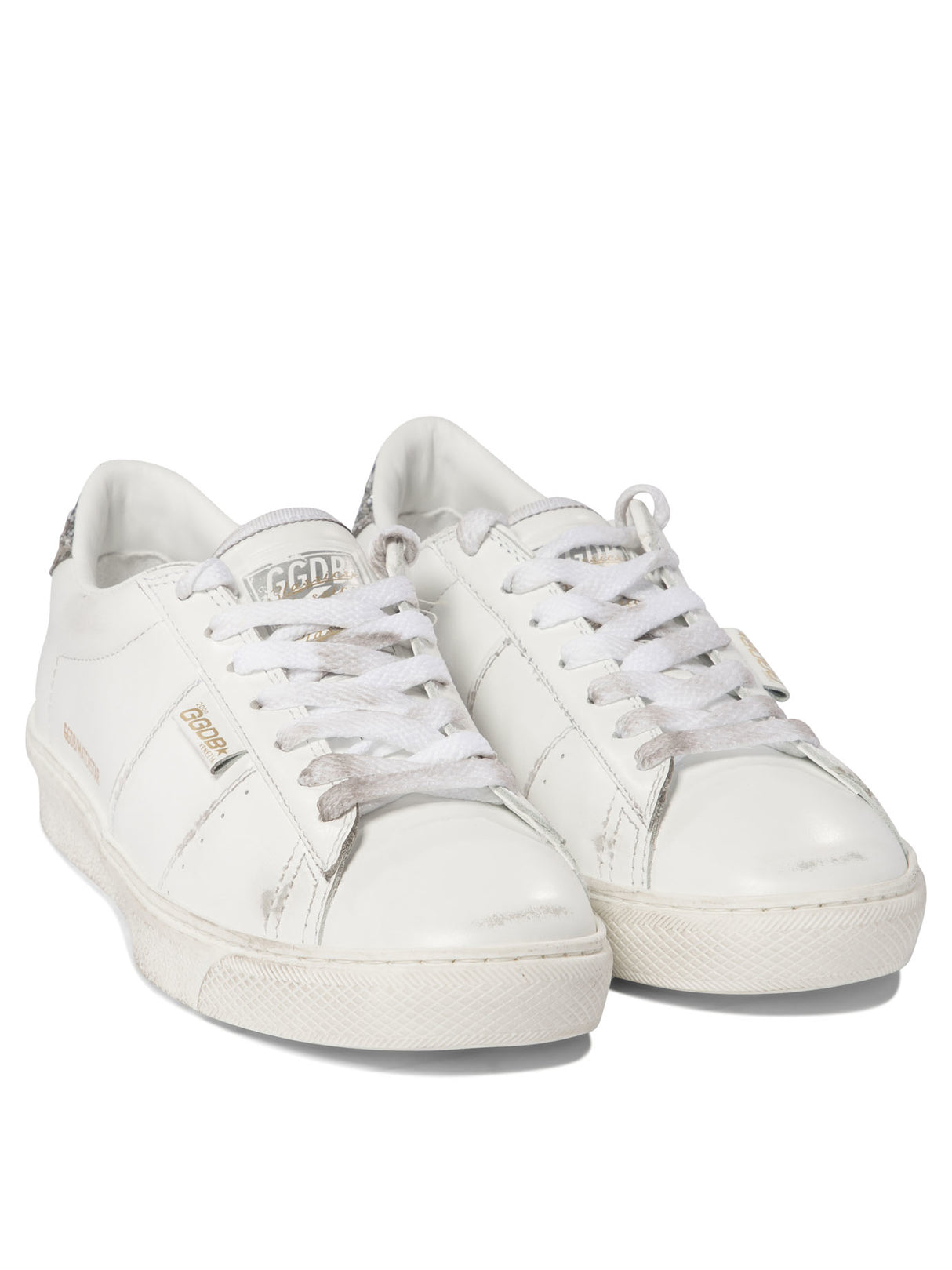 GOLDEN GOOSE Distressed Leather Star Sneakers for Women