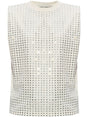 GOLDEN GOOSE Mini Crystal-Embellished Natural T-shirt for Women