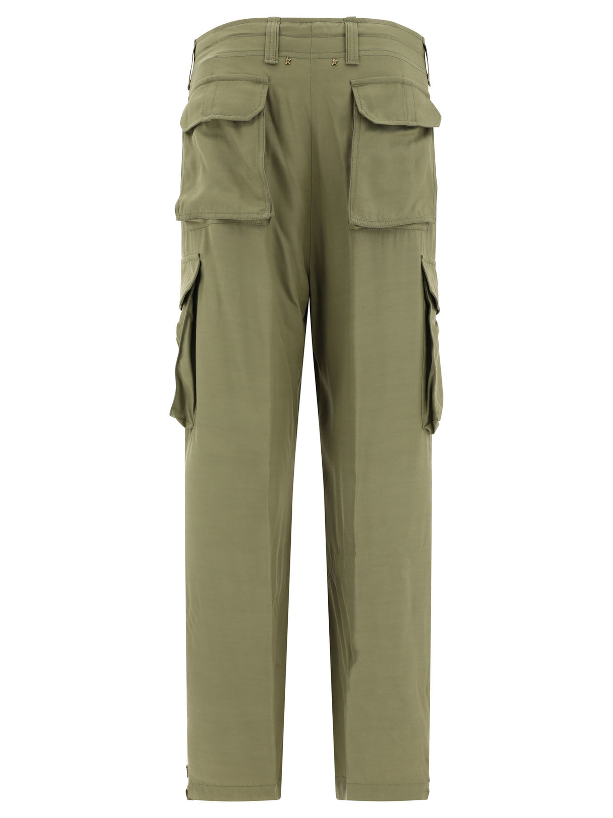 GOLDEN GOOSE Gold Straight Pants for Women - 24SS Collection