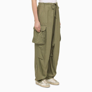 GOLDEN GOOSE Green Cargo Trousers for Women - SS24 Collection