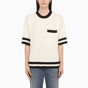 GOLDEN GOOSE Luxurious Lou Short Sleeve Pullover with Pocket