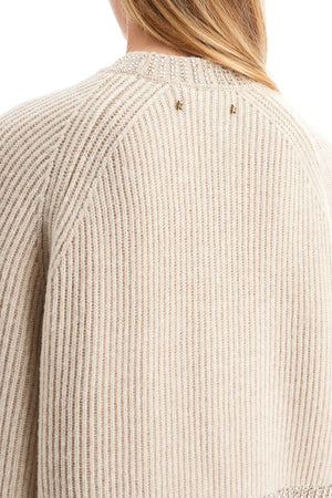 GOLDEN GOOSE Crystal-Embellished Boxy Wool Sweater