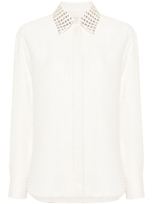 GOLDEN GOOSE Rhinestone-Embellished 3D-Check Shirt for Women