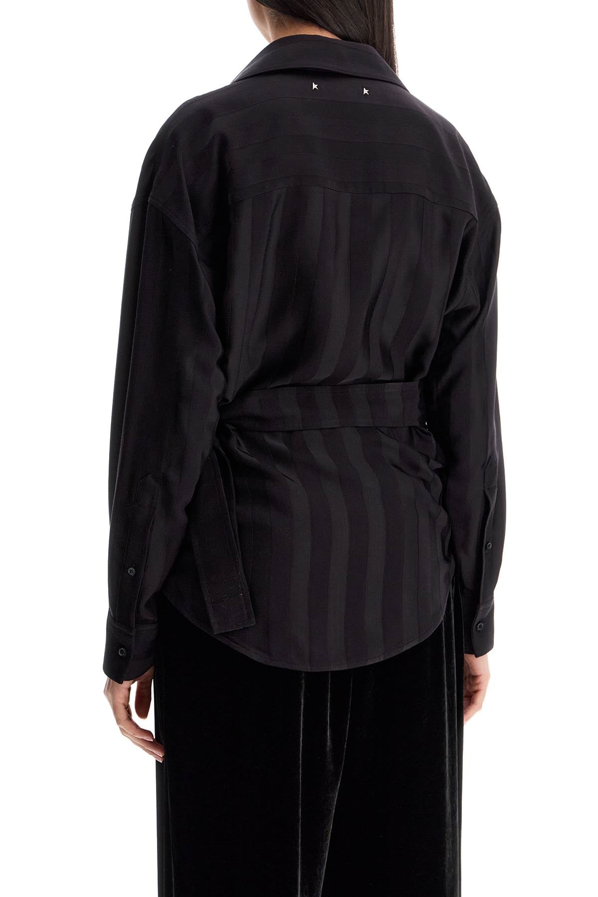 GOLDEN GOOSE Women's Night Stripe Wrap Shirt