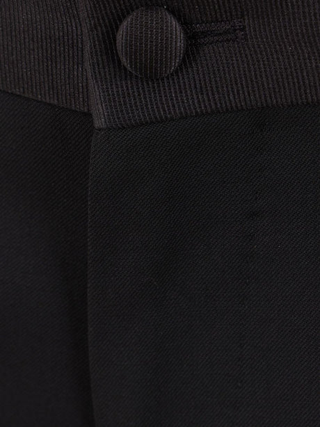 DOLCE & GABBANA Elegant Black Wool Blend Trousers