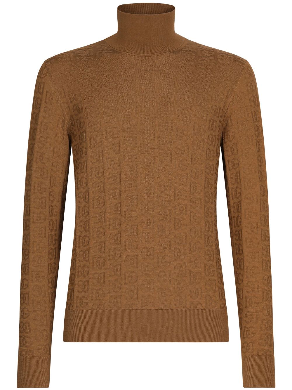 DOLCE & GABBANA 23FW Men's Brown Turtle Neck Sweater